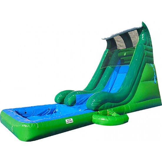 Tidal Wave Slide With Detachable Pool Green Marble