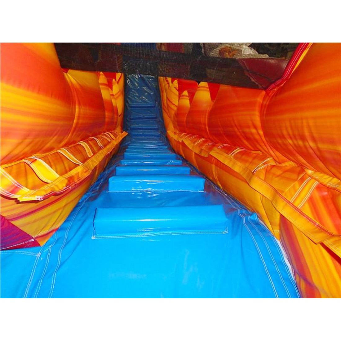 fire and ice inflatable water slide